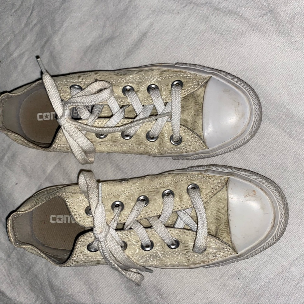 Cream like color converse women size 6